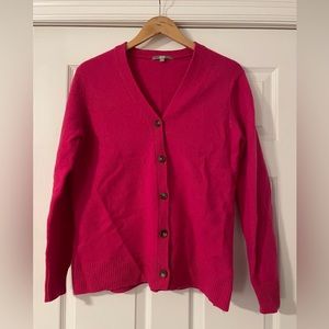UNIQLO wool fuchsia cardigan SZ XL